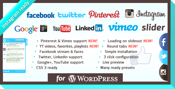 Social Plugin for WordPress
