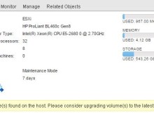 Deprecated VMFS Volumes found on the Host Vsphere ESXi 6