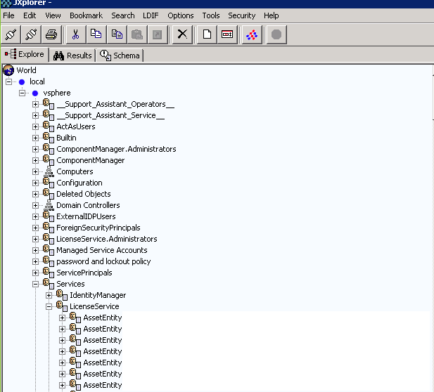 VMware PSC controller schema