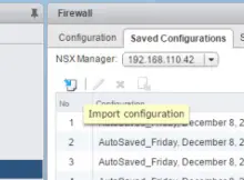 NSX DFW AutoSaved Rules